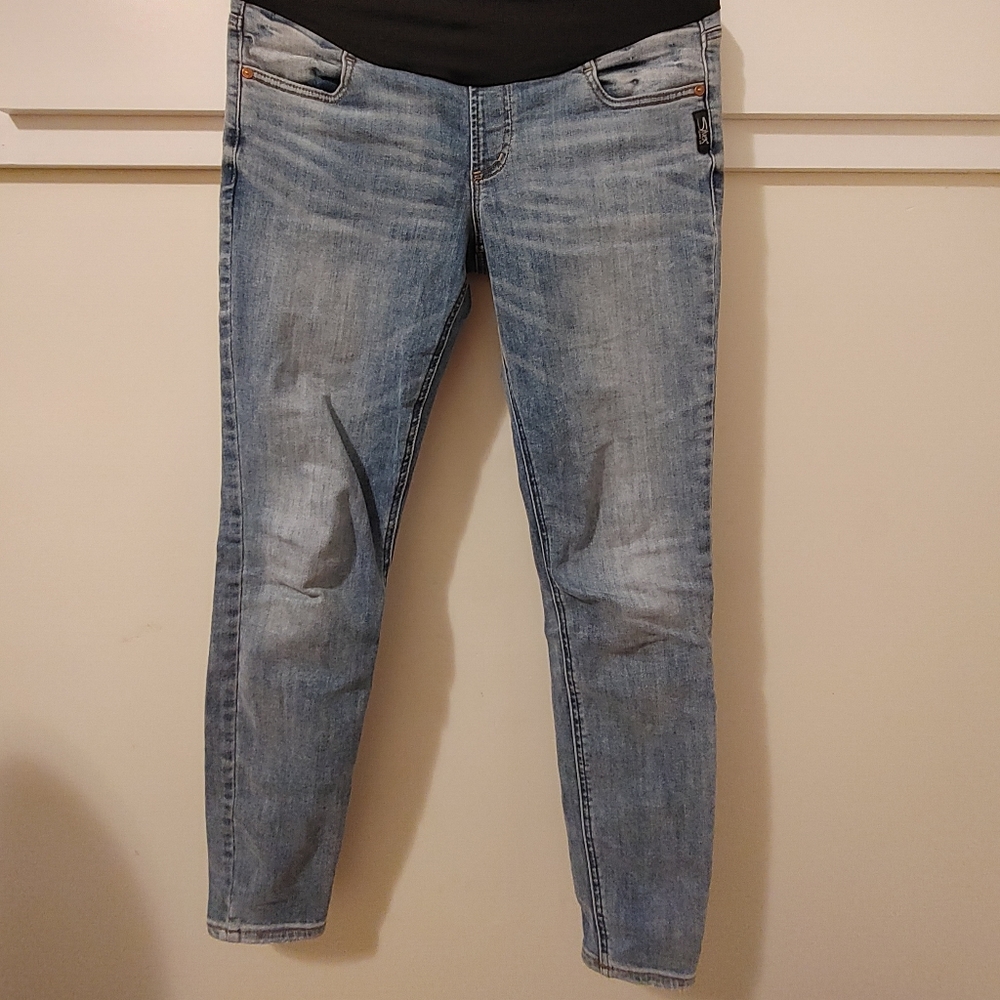 Silver || Maternity jeans